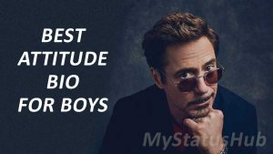 Instagram Attitude Bio For Boys