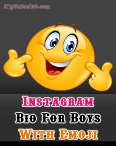 Instagram Bio For Boys With Emoji