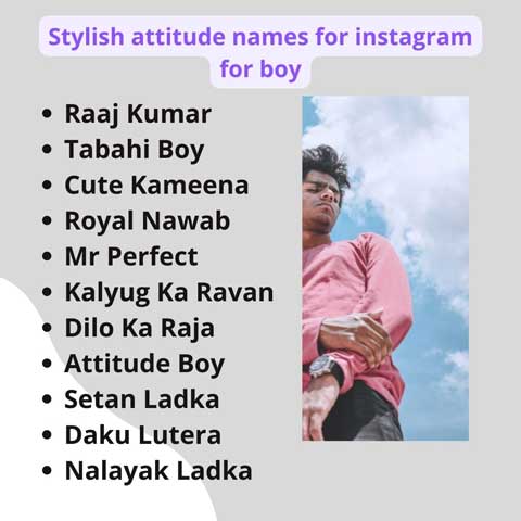950+ Best Attitude Names For Instagram For Boys | Username For ...