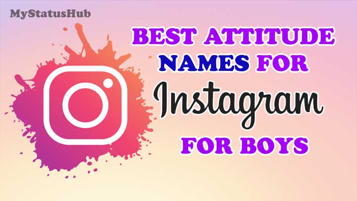 attitide names for instagram for boys